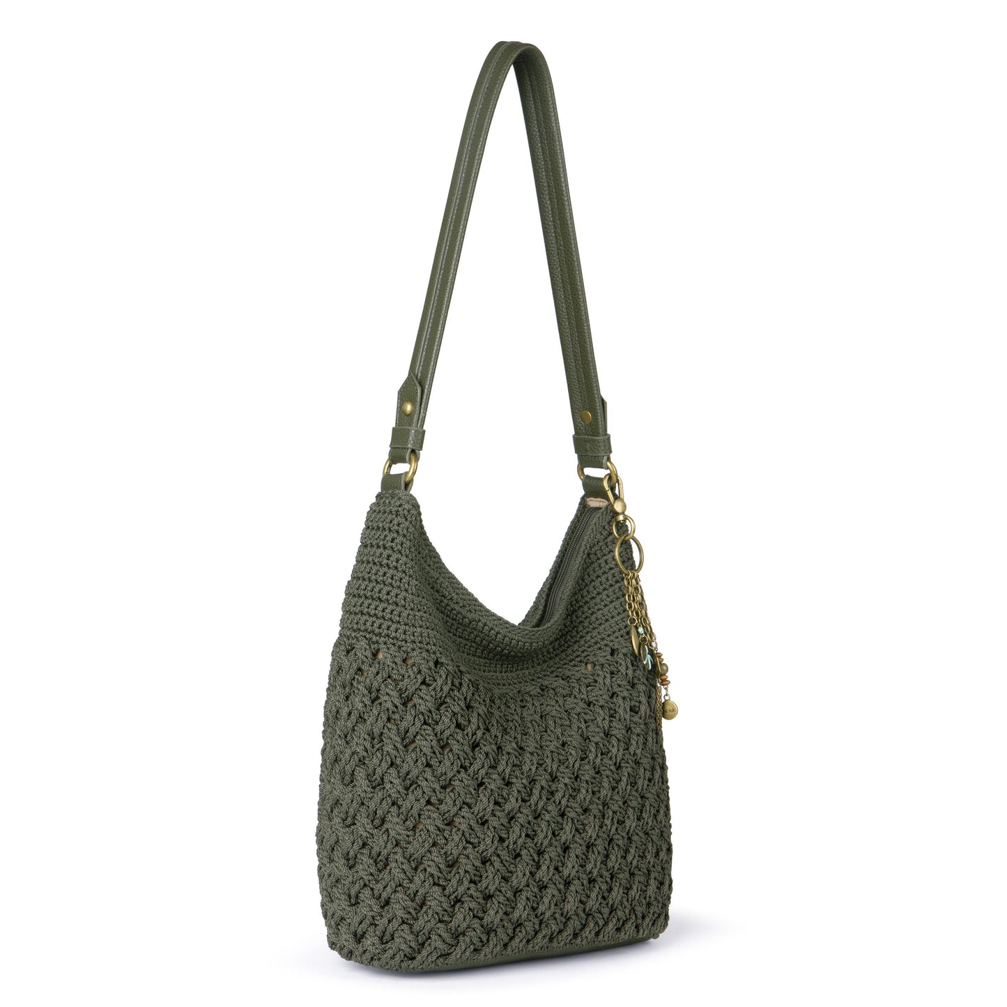 The Sak Sequoia Hobo Crochet - Moss Cozy Weave