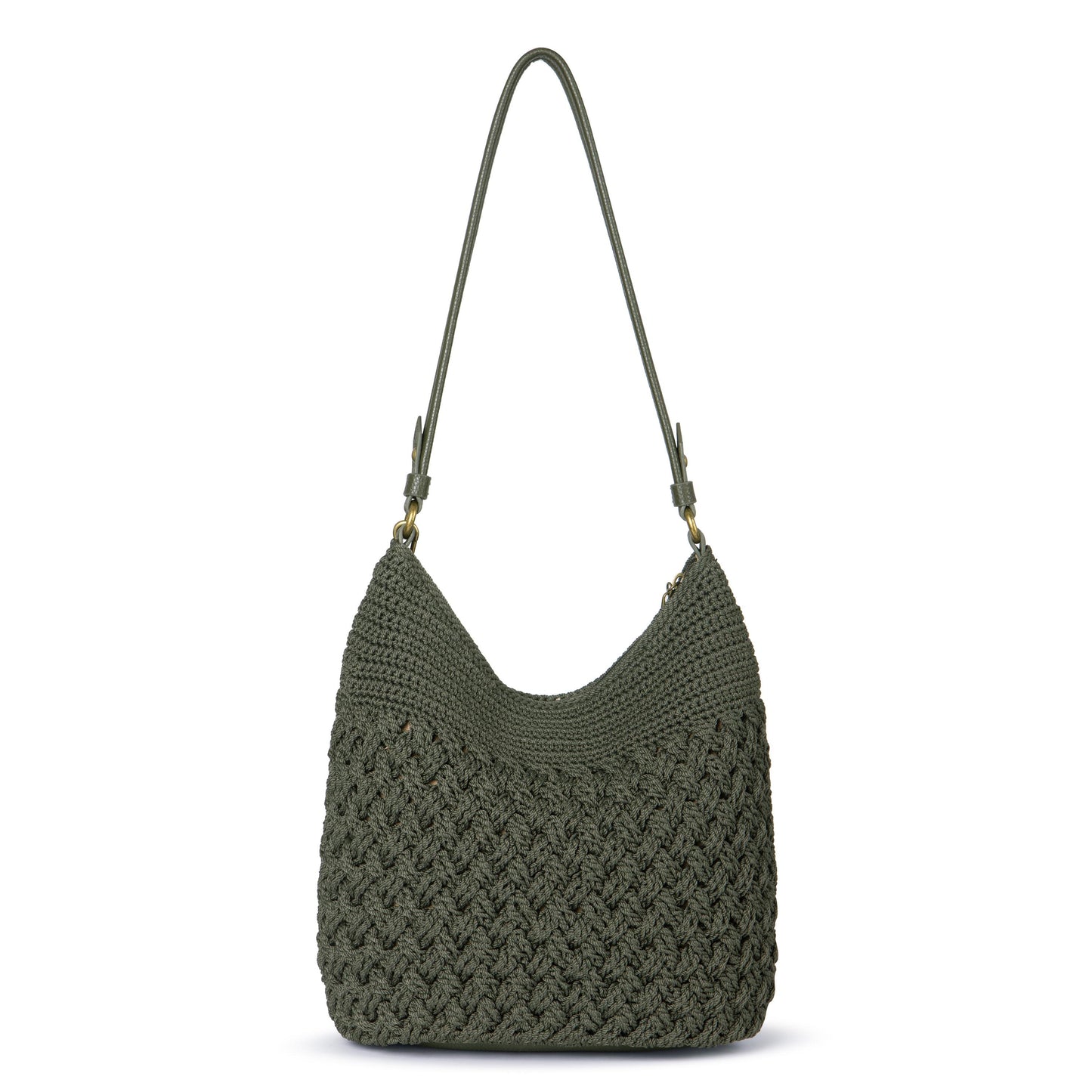 The Sak Sequoia Hobo Crochet - Moss Cozy Weave