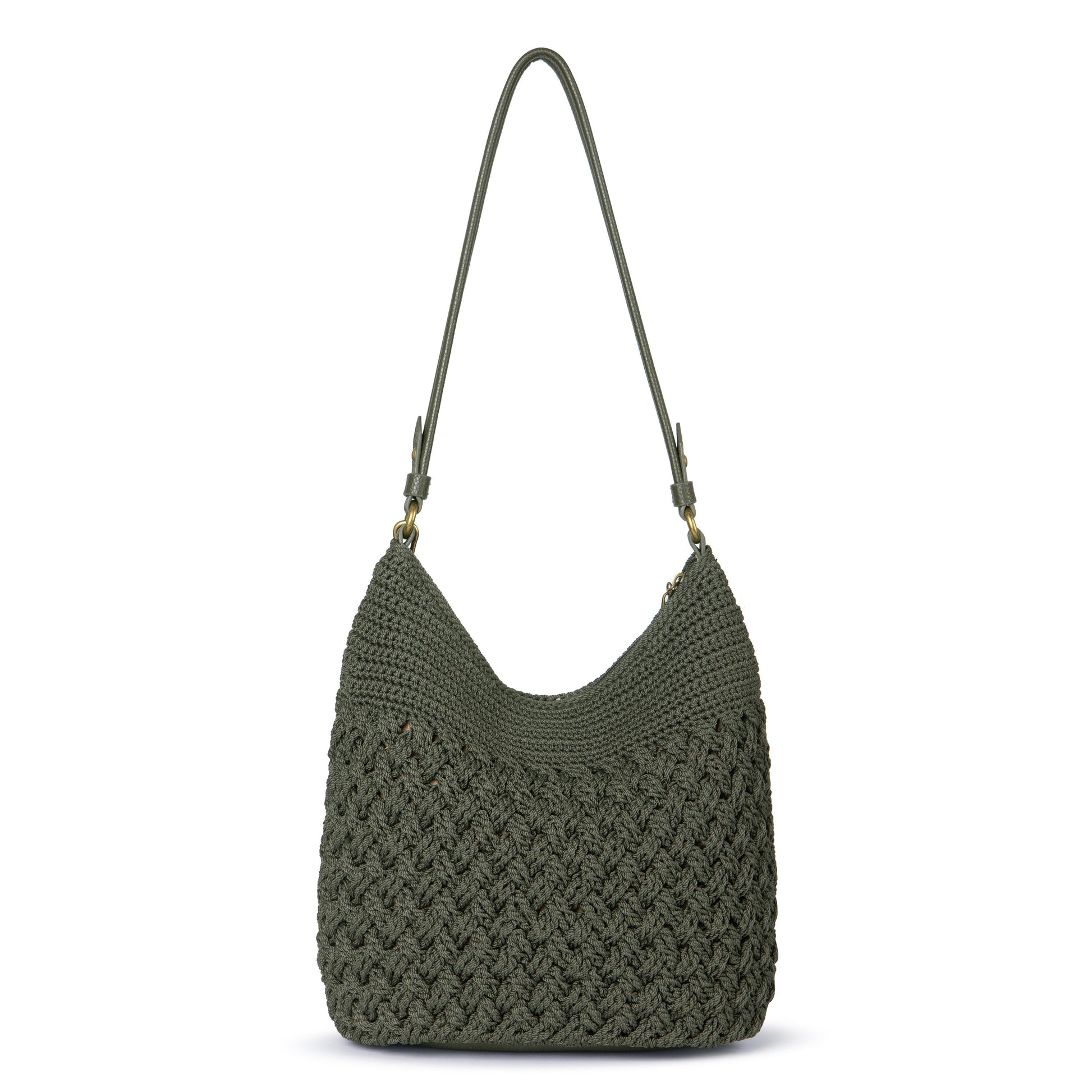 The Sak Sequoia Hobo Crochet - Moss Cozy Weave