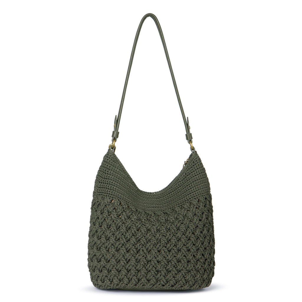 The Sak Sequoia Hobo - Hand Crochet - Moss Cozy Weave