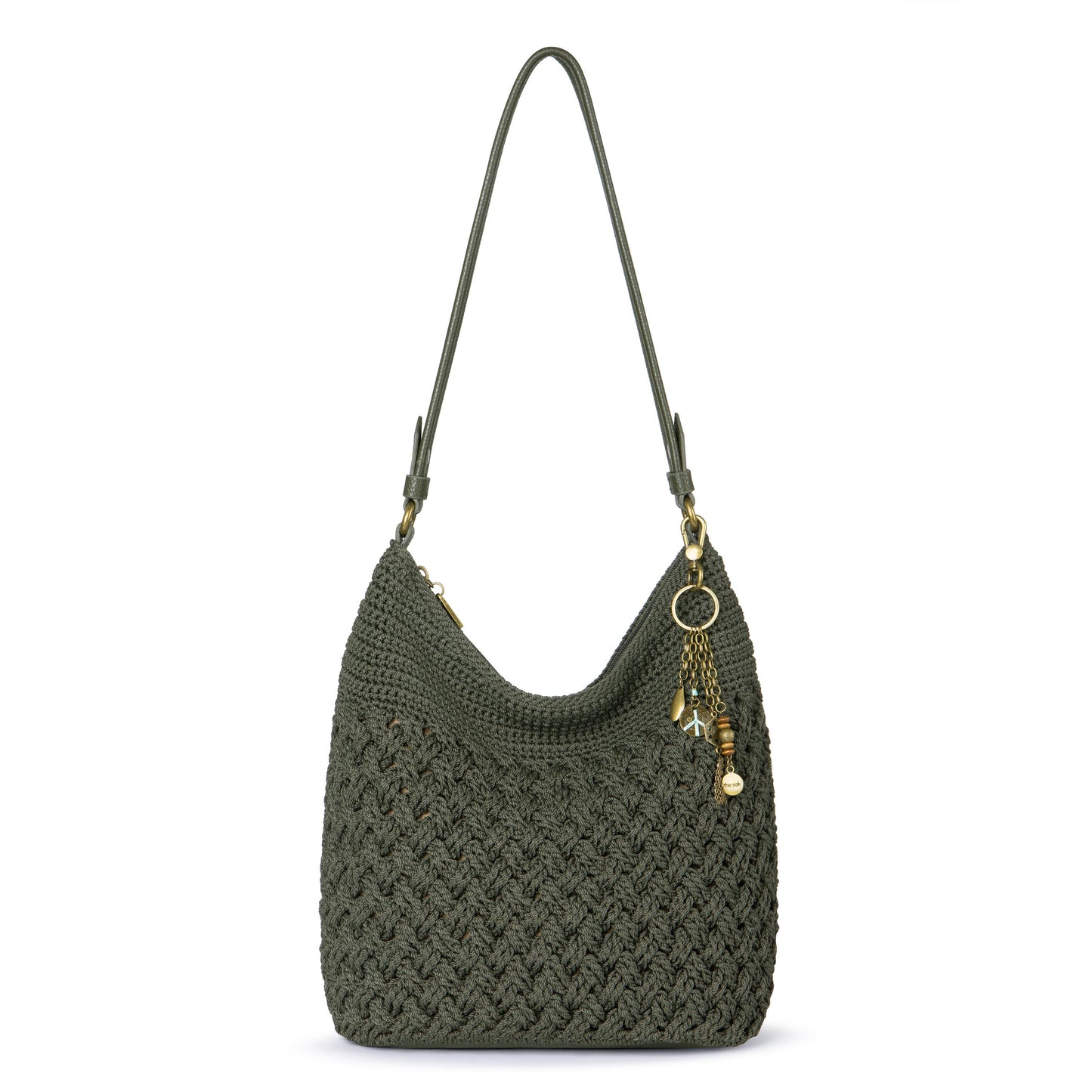 The Sak Sequoia Hobo Crochet - Moss Cozy Weave