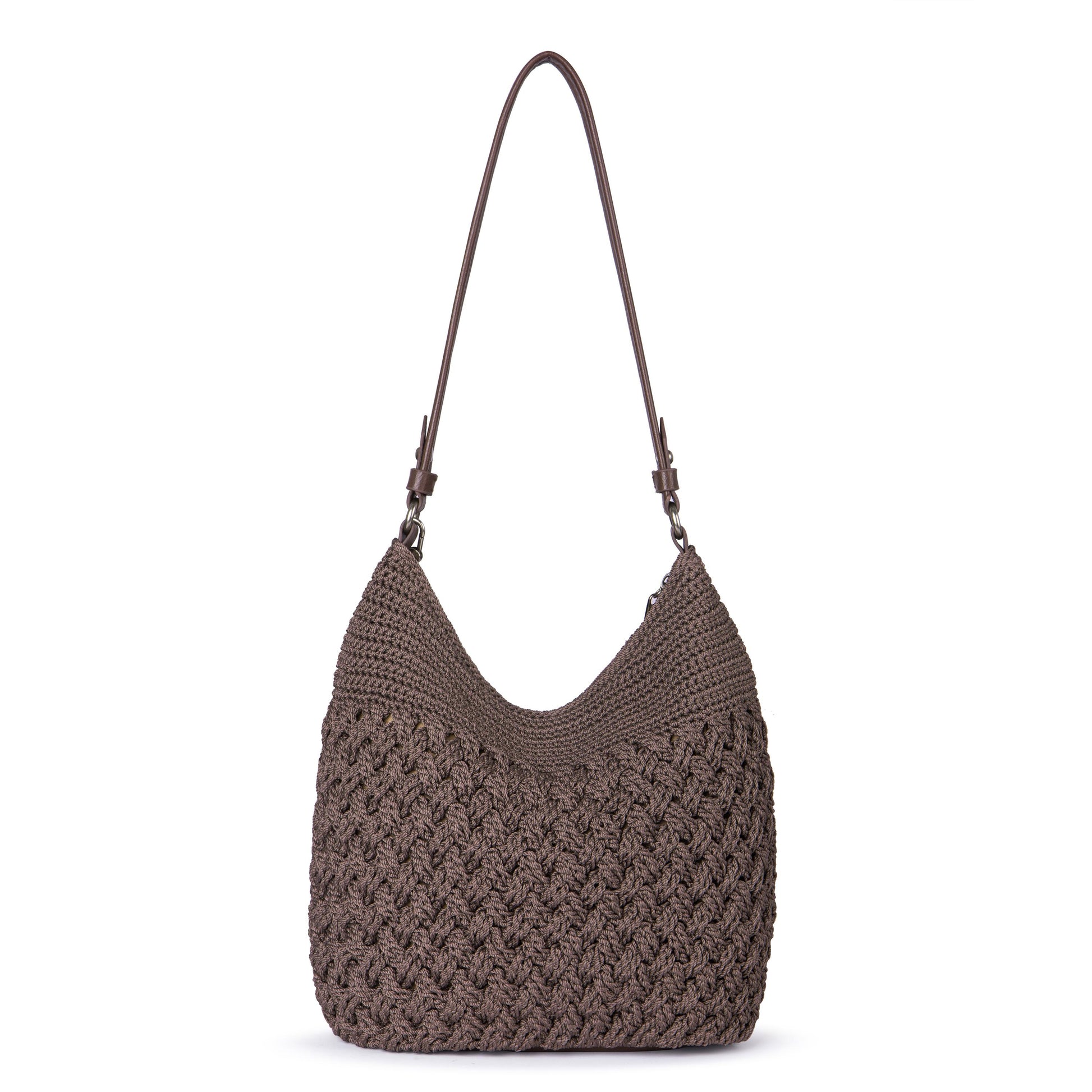 The Sak Sequoia Hobo Crochet - Mushroom Cozy Weave