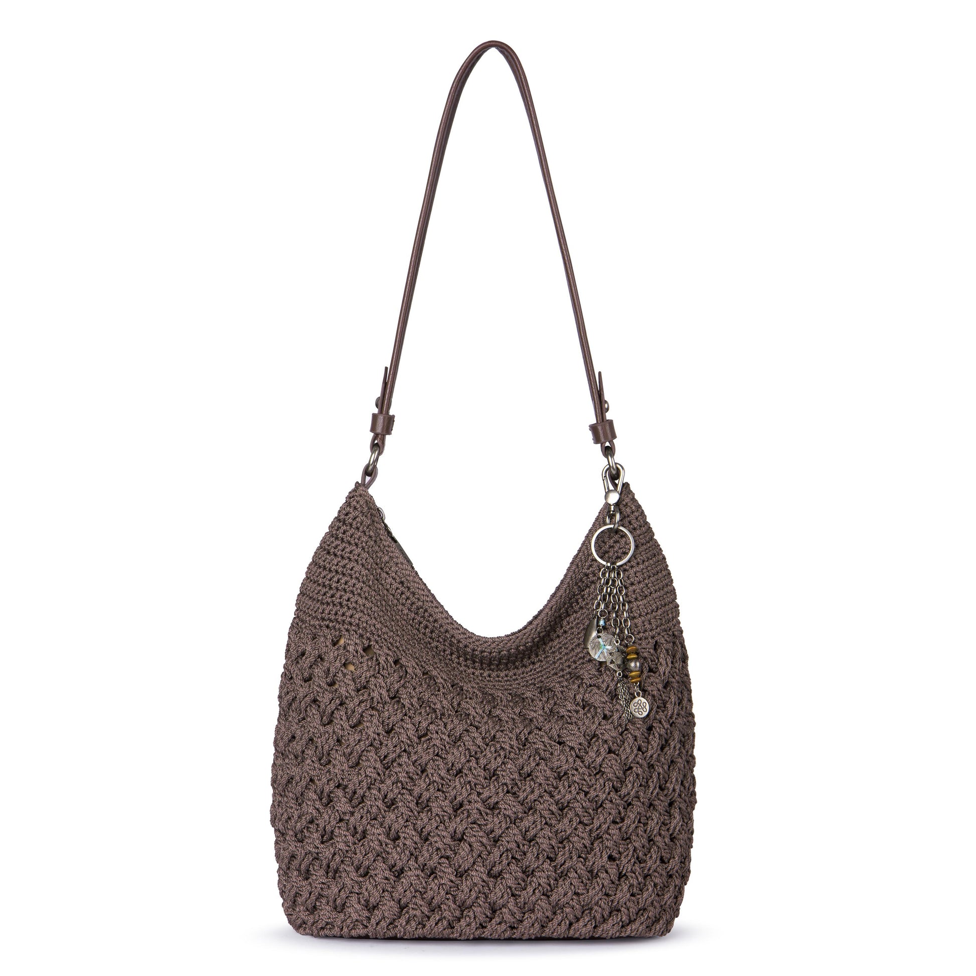 The Sak Sequoia Hobo Crochet - Mushroom Cozy Weave