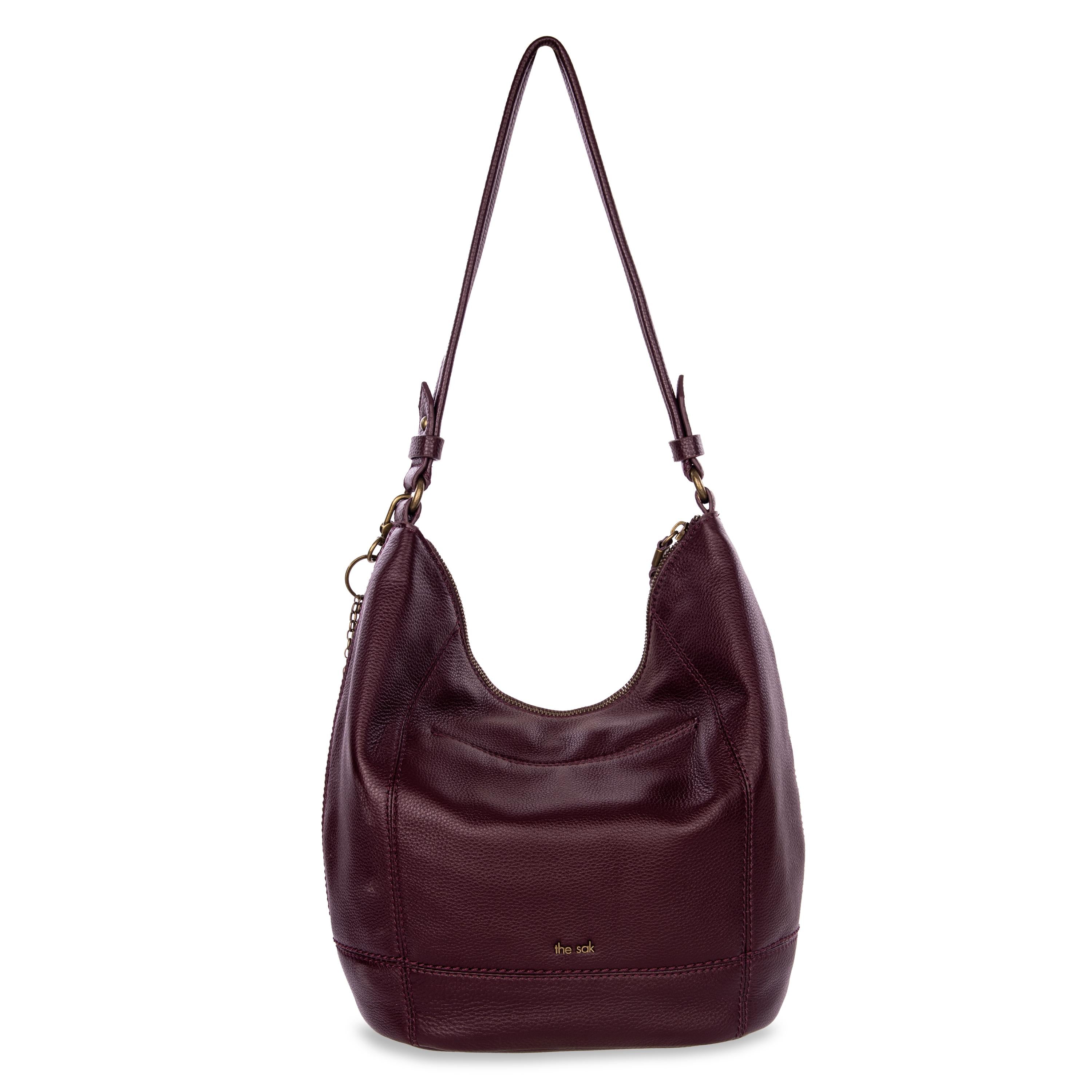 The Sak Sequoia Hobo - Leather - Black Cherry