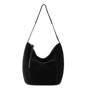 Sequoia Hobo - Leather - Black Suede Terra Stitch