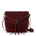 The Sak Silverlake Flap Crossbody - Leather - Black Cherry Suede