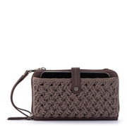 Iris Smartphone Wallet - Hand Crochet - Mushroom Cozy Weave