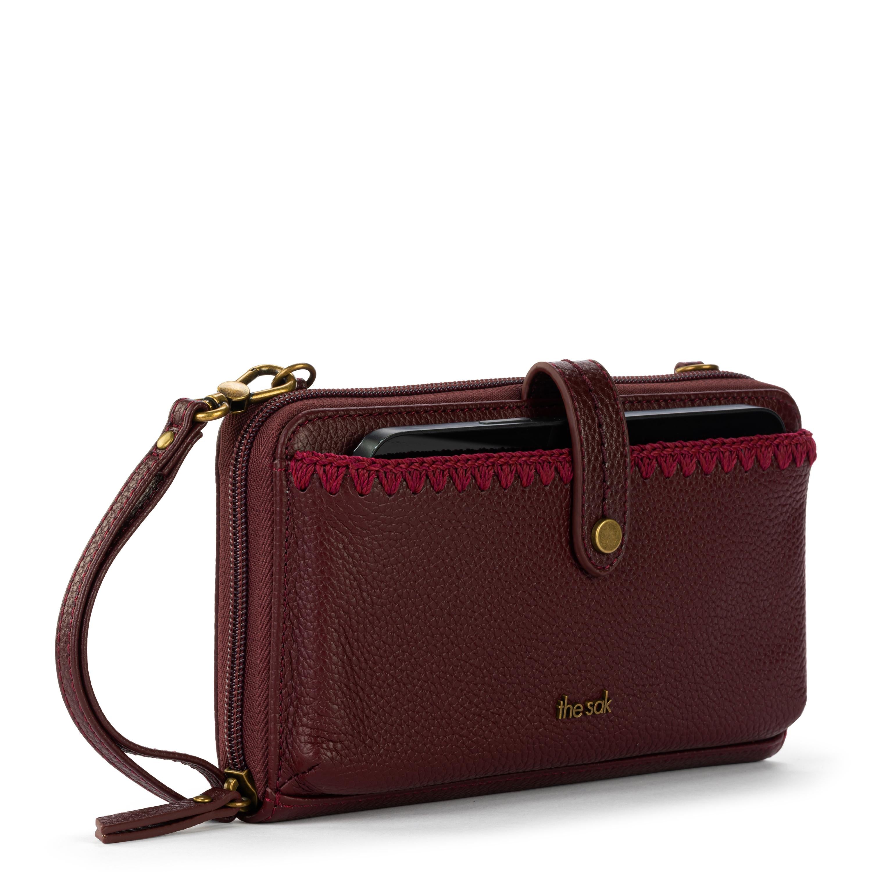 The Sak Iris Smartphone Wallet - Leather - Black Cherry