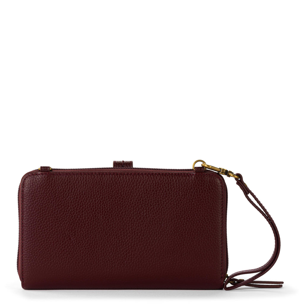 The Sak Iris Smartphone Wallet - Leather - Black Cherry