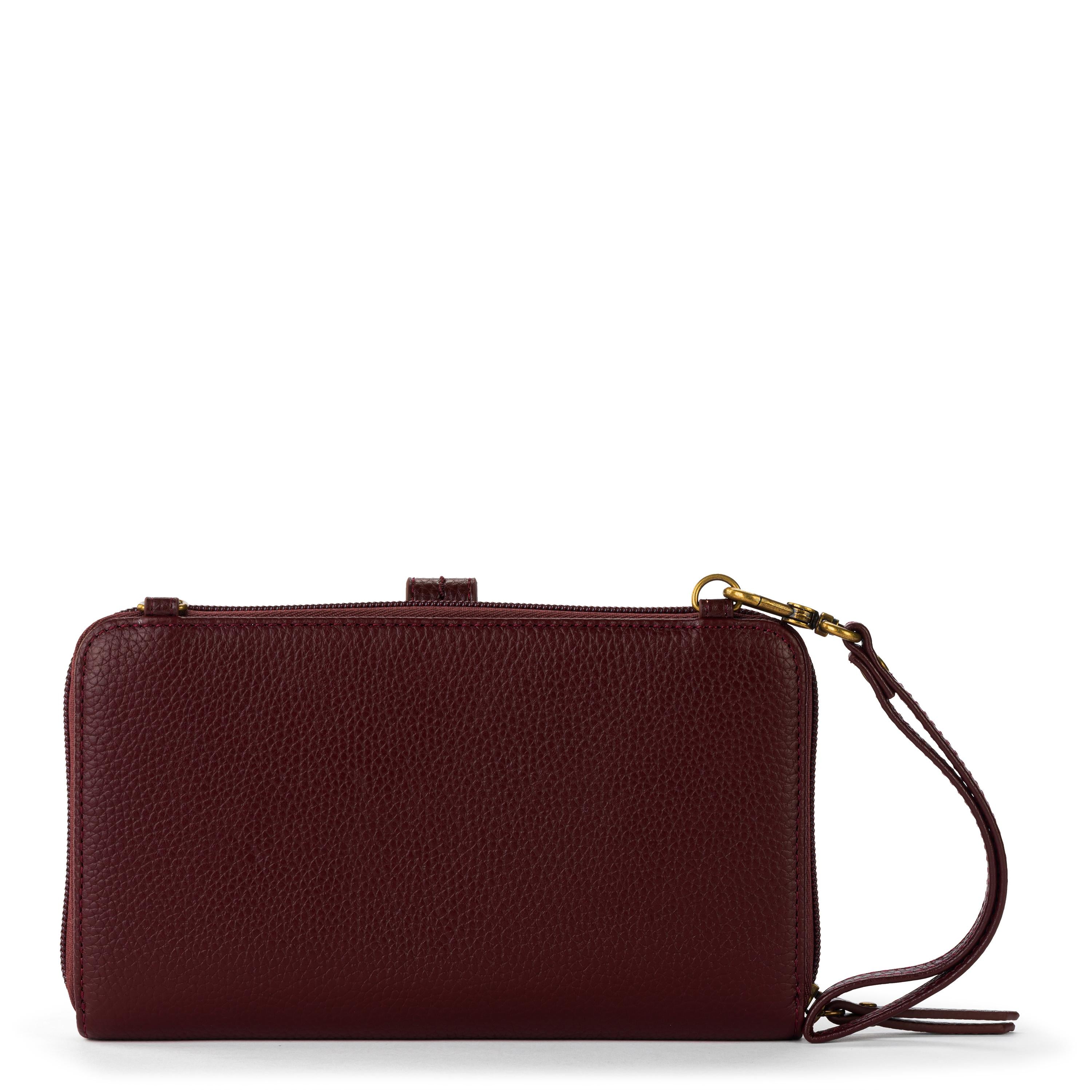 The Sak Iris Smartphone Wallet - Leather - Black Cherry