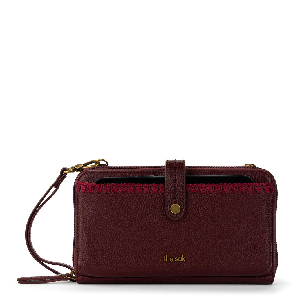 The Sak Iris Smartphone Wallet - Leather - Black Cherry