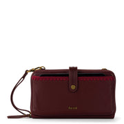 Iris Smartphone Wallet - Leather - Black Cherry