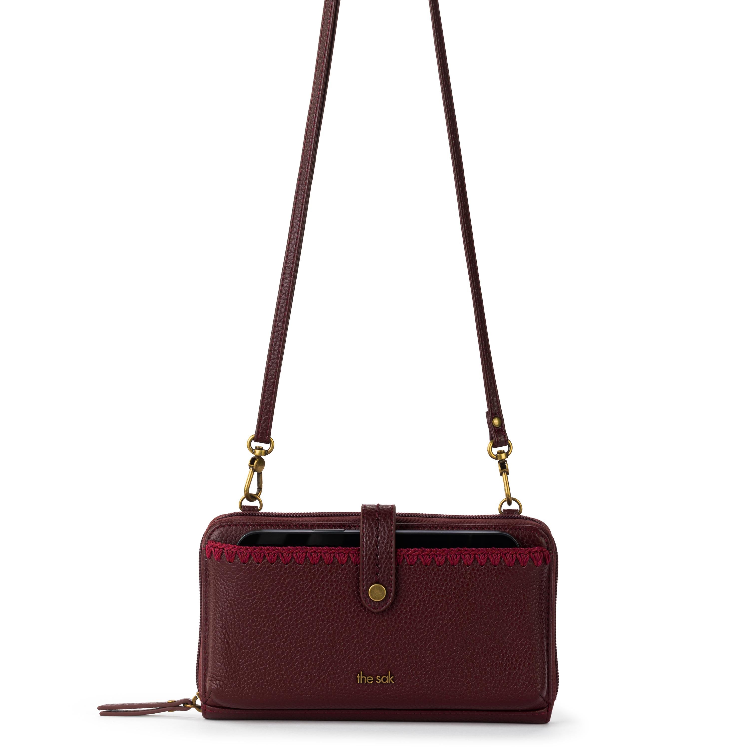 The Sak Iris Smartphone Wallet - Leather - Black Cherry