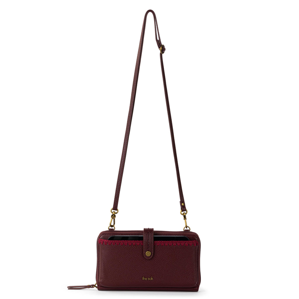 The Sak Iris Smartphone Wallet - Leather - Black Cherry