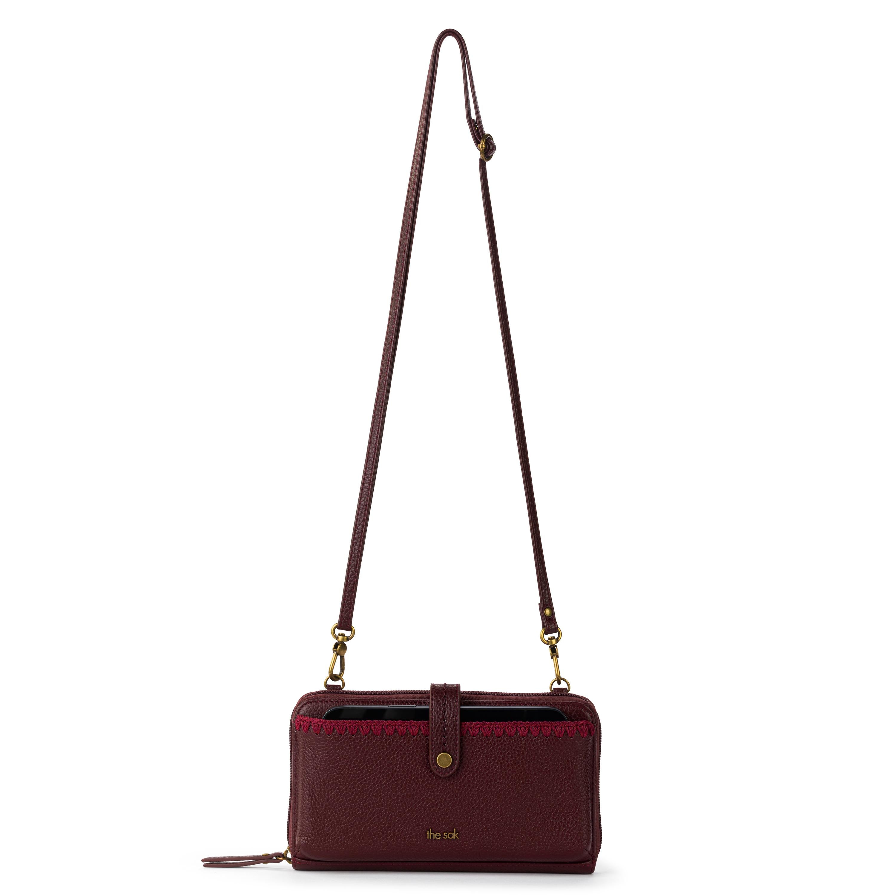 The Sak Iris Smartphone Wallet - Leather - Black Cherry