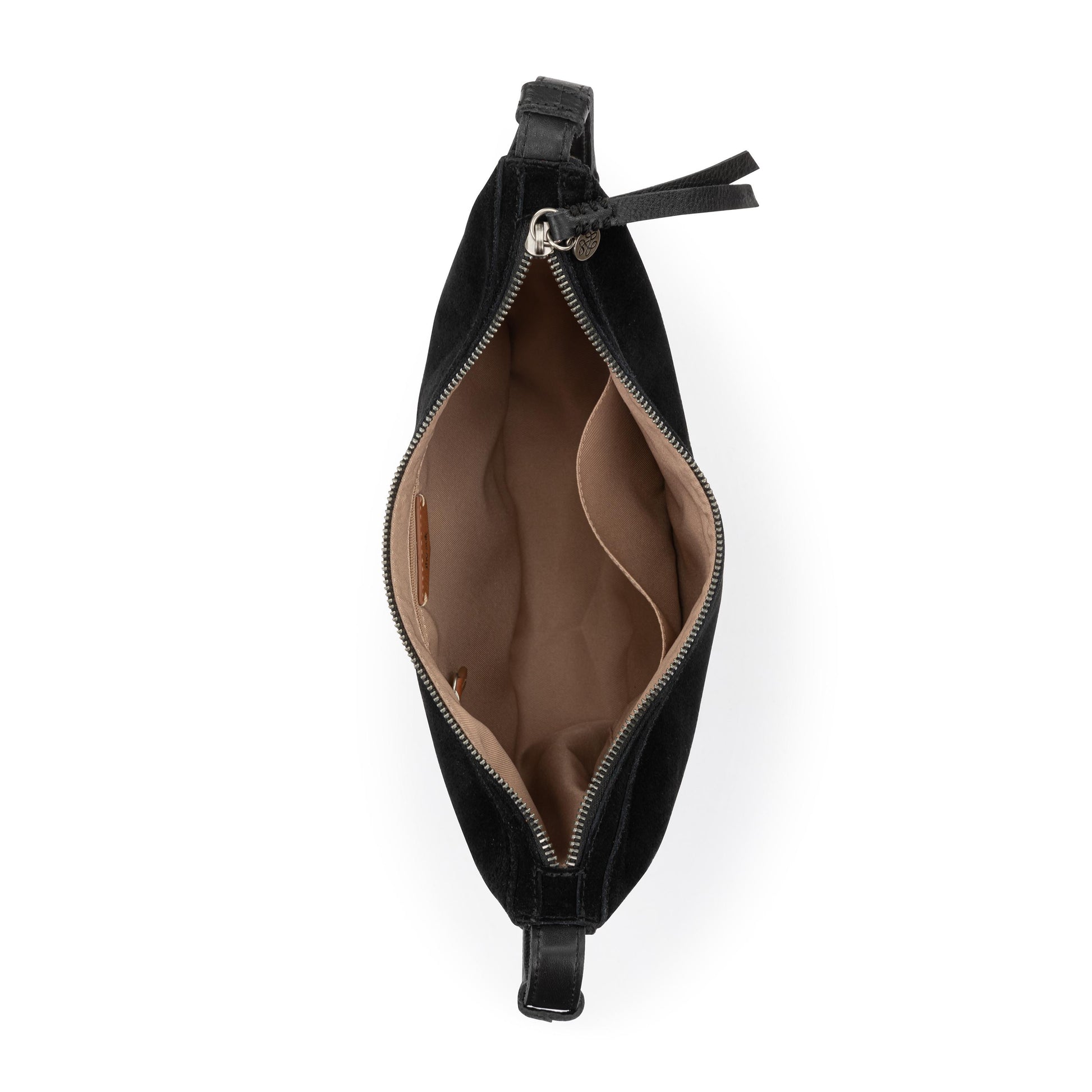 The Sak Tess Shoulder Bag Leather - Black Suede