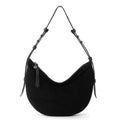 The Sak Tess Shoulder Bag - Leather - Black Suede