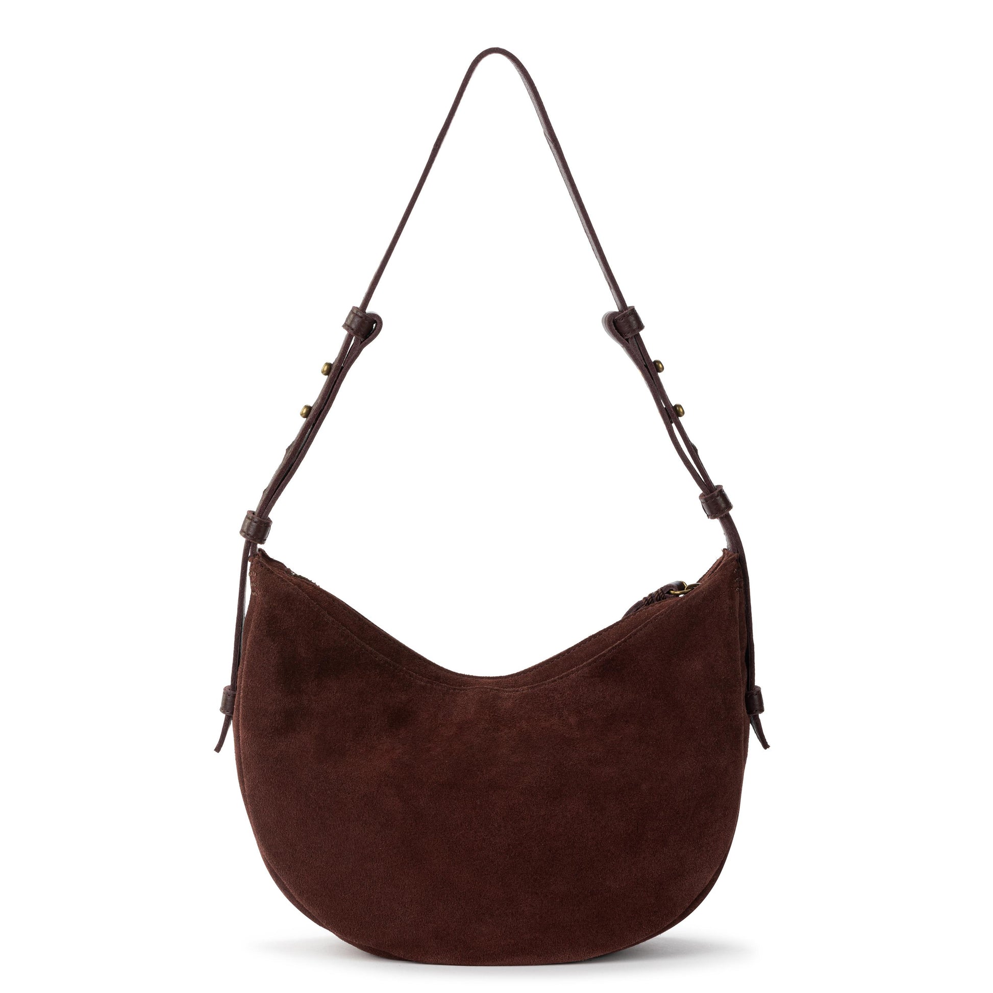 The Sak Tess Shoulder Bag Leather - Mahogany Suede