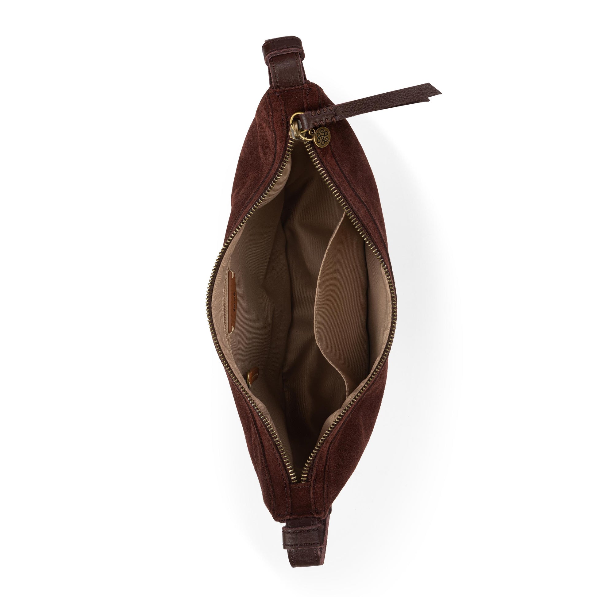 The Sak Tess Shoulder Bag Leather - Mahogany Suede