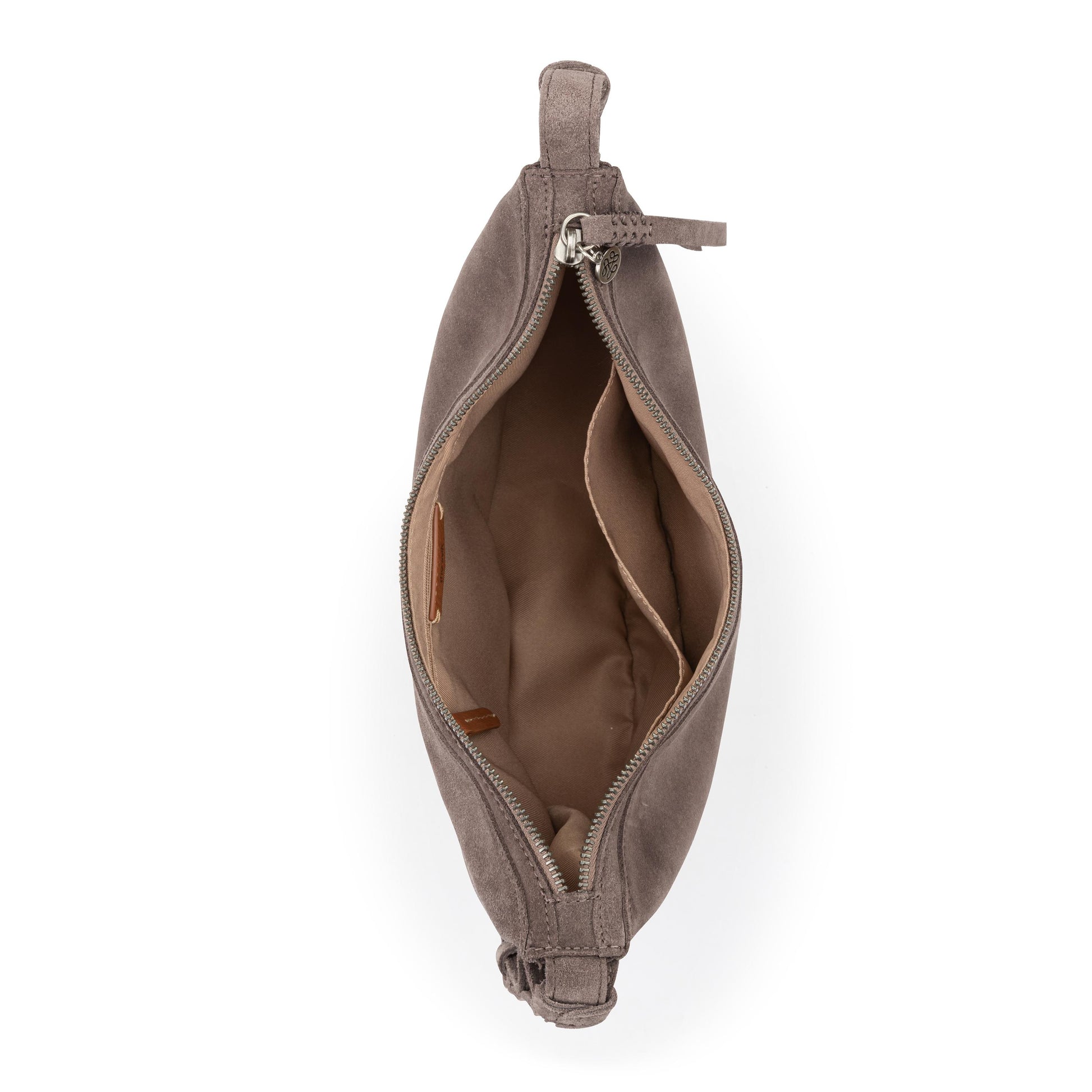 The Sak Tess Shoulder Bag Leather - Mushroom Suede