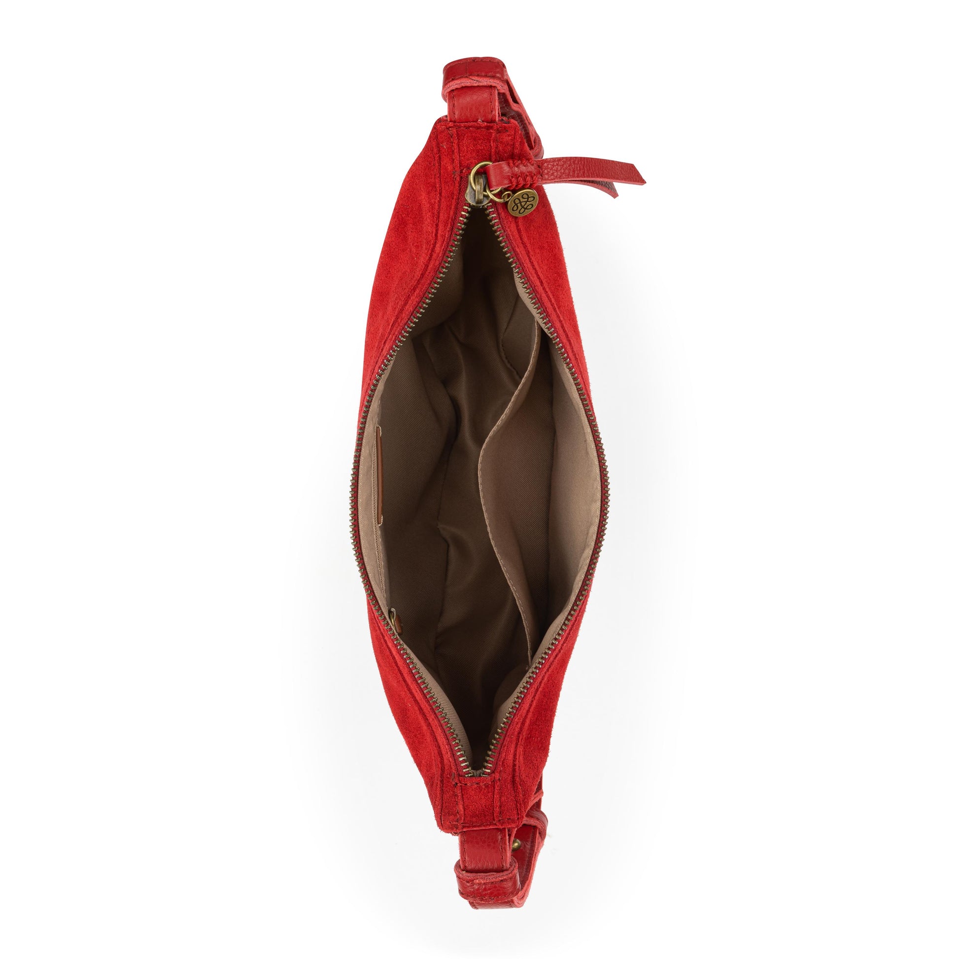 The Sak Tess Shoulder Bag Leather - Scarlet Suede