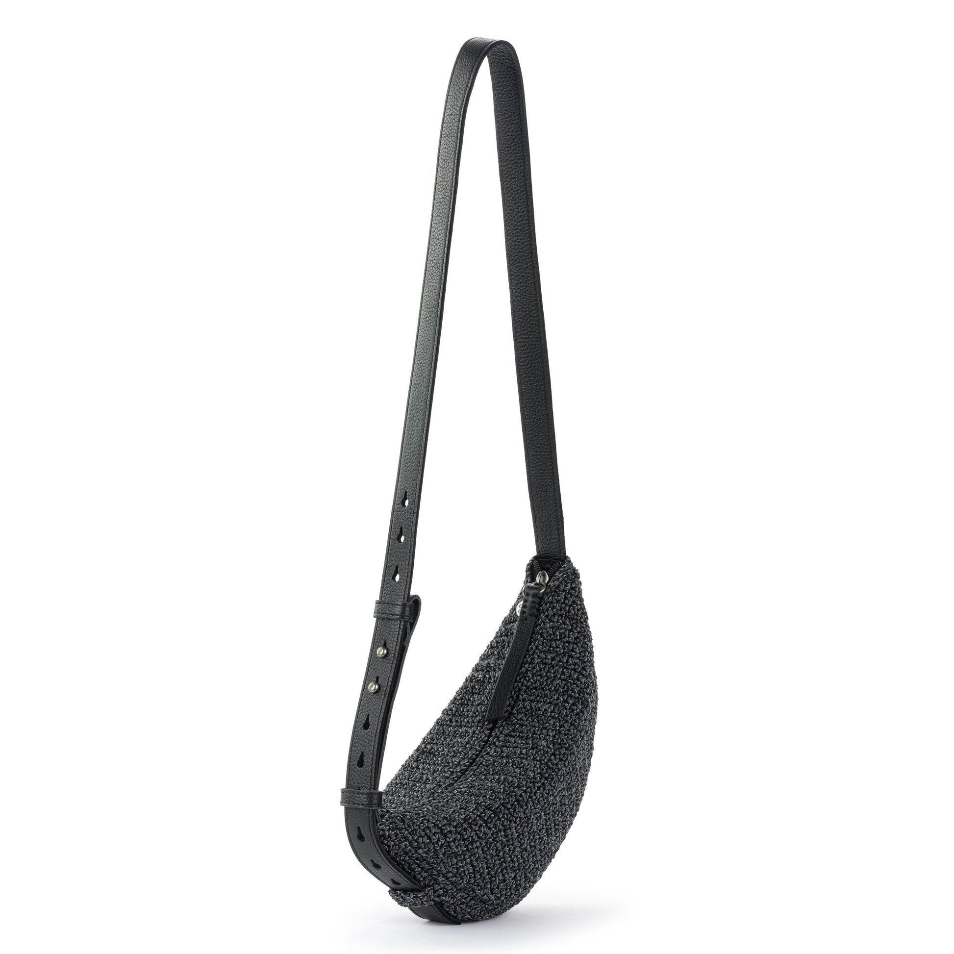 The Sak Tess Sling Bag Crochet - Black Static