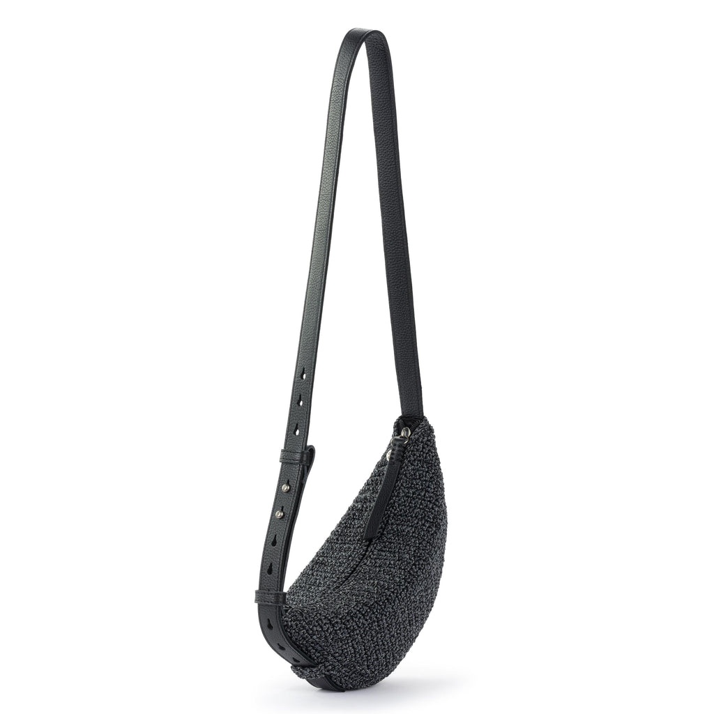 The Sak Tess Sling - Hand Crochet - Black Static