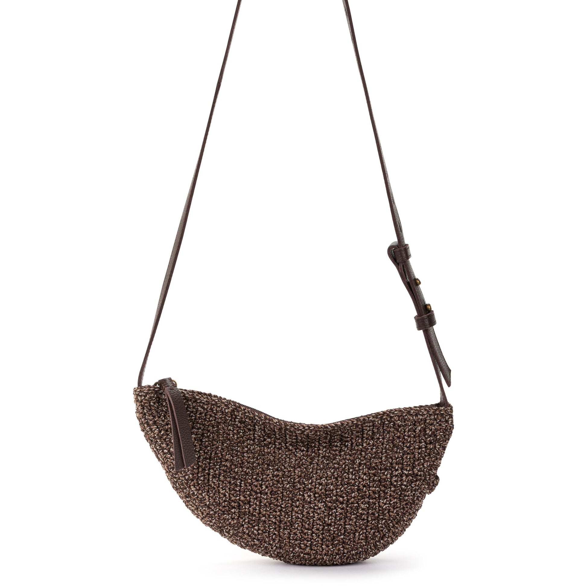 The Sak Tess Sling Bag Crochet - Brown Static