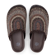 Bolinas Clog - Hand Crochet - Aspen Stripe