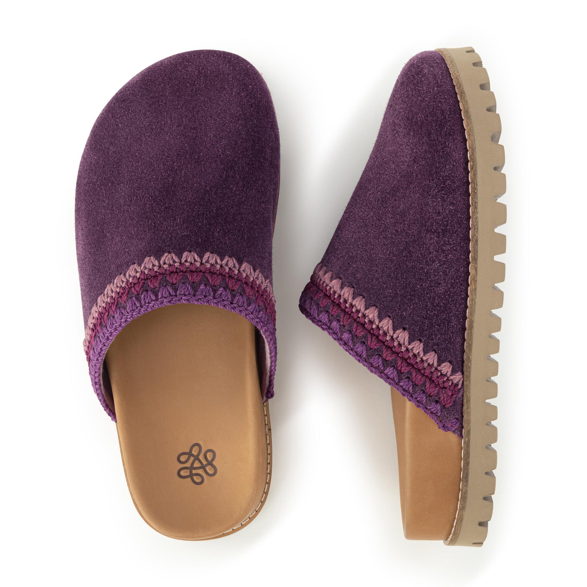 The Sak Bolinas Lug Sole Clog Leather - Aubergine Seminyak