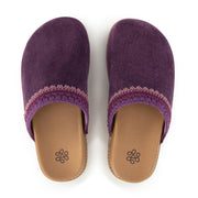 Bolinas Lug Sole Clog - Leather - Aubergine Seminyak