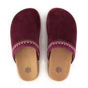 Bolinas Lug Sole Clog - Leather - Black Cherry Seminyak