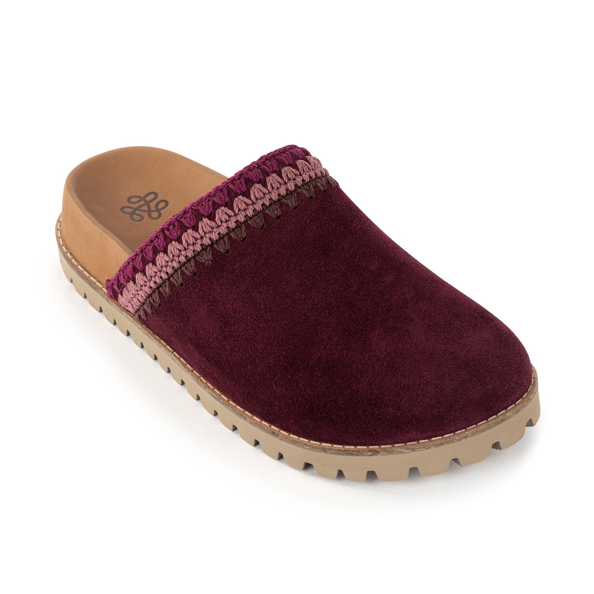 The Sak Bolinas Lug Sole Clog Leather - Black Cherry Seminyak