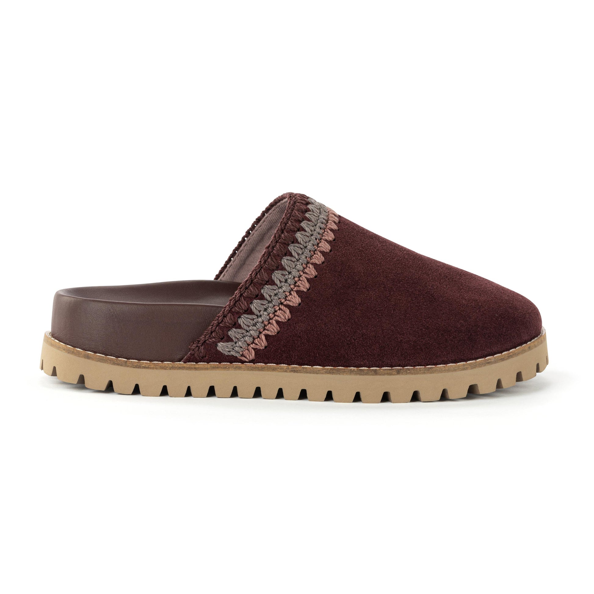 The Sak Bolinas Lug Sole Clog Leather - Mahogany Seminyak