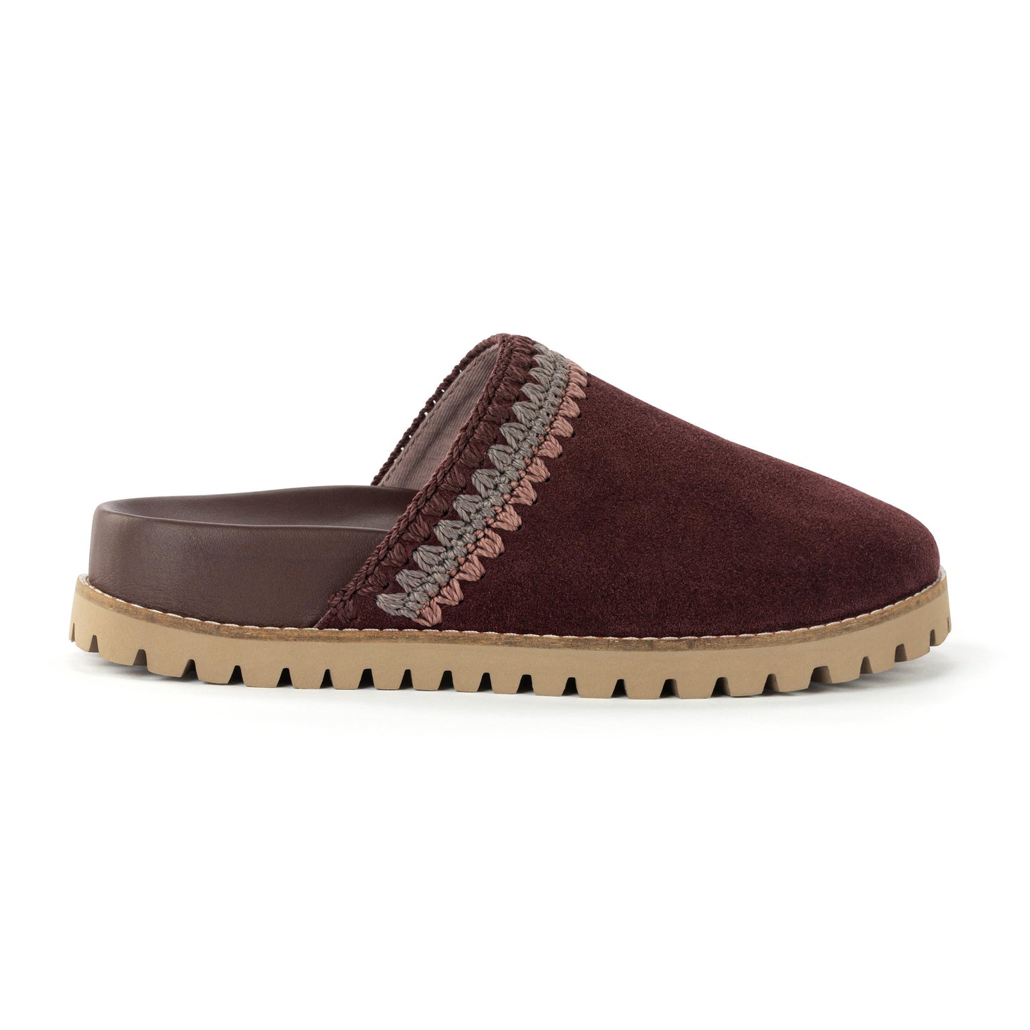 The Sak Bolinas Lug Sole Clog Leather - Mahogany Seminyak