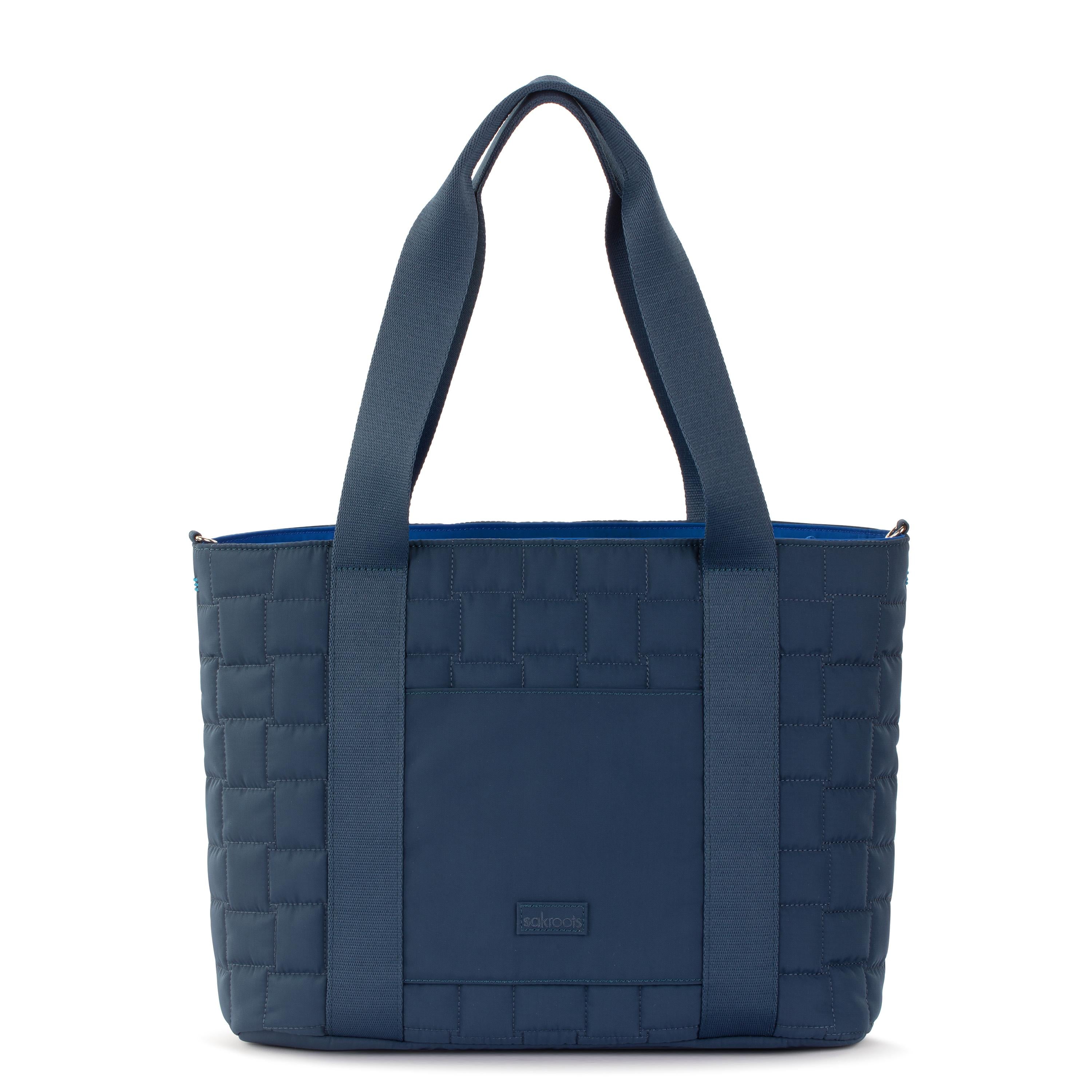 Sakroots Arlo Large Tote - EcoTwill - Indigo Woven Quilted