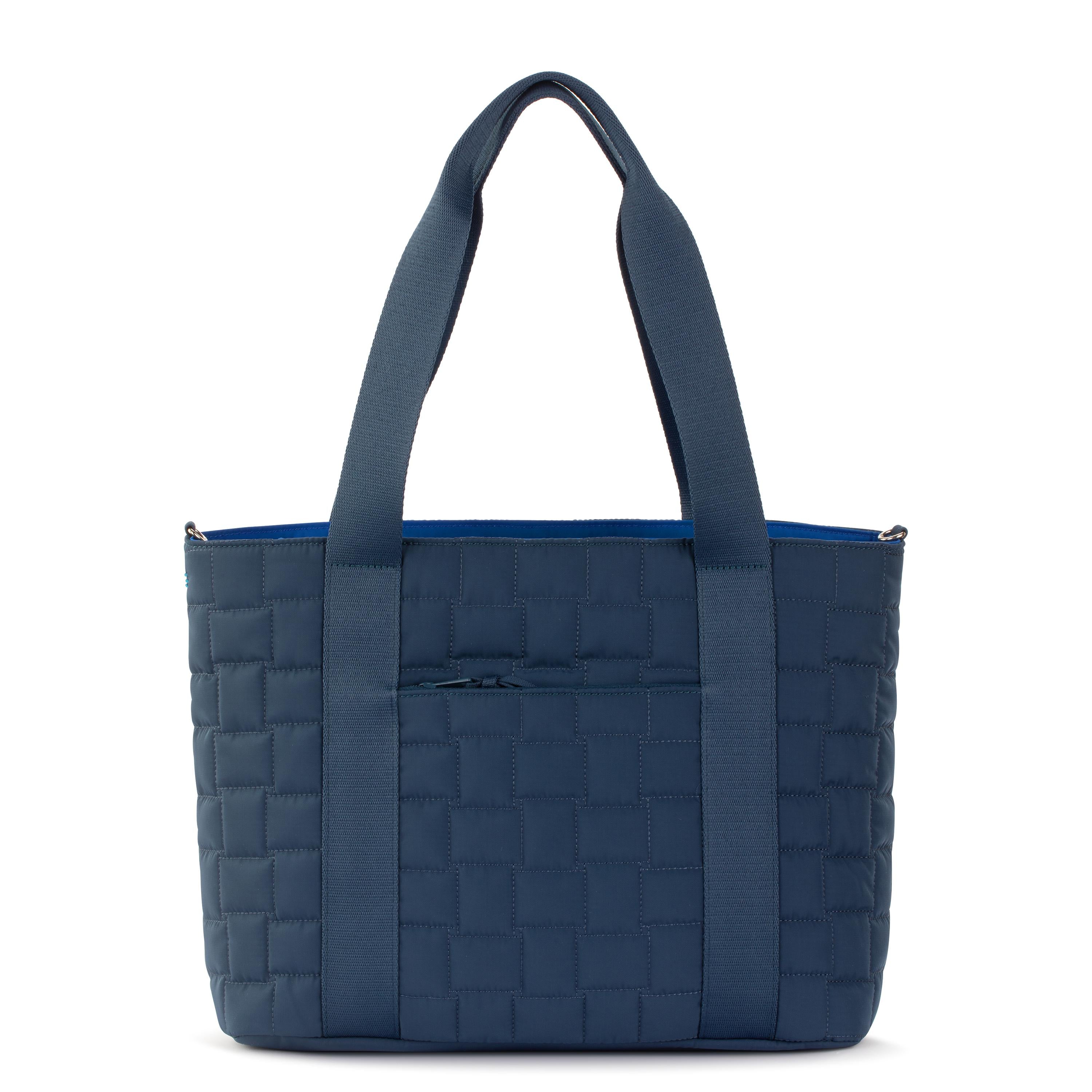 Sakroots Arlo Large Tote - EcoTwill - Indigo Woven Quilted