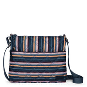 Basic Crossbody - EcoTwill - Vibrant Multi Diamond Quilted