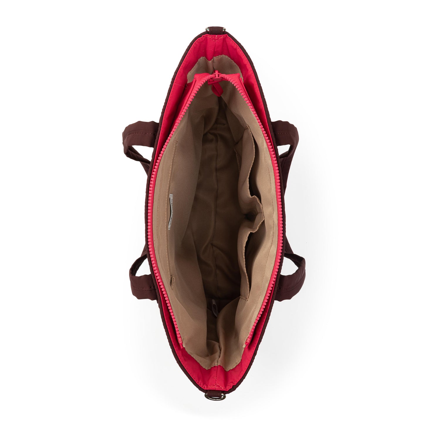 Sakroots Willow Shoulder Tote EcoTwill - Black Cherry Woven Quilted