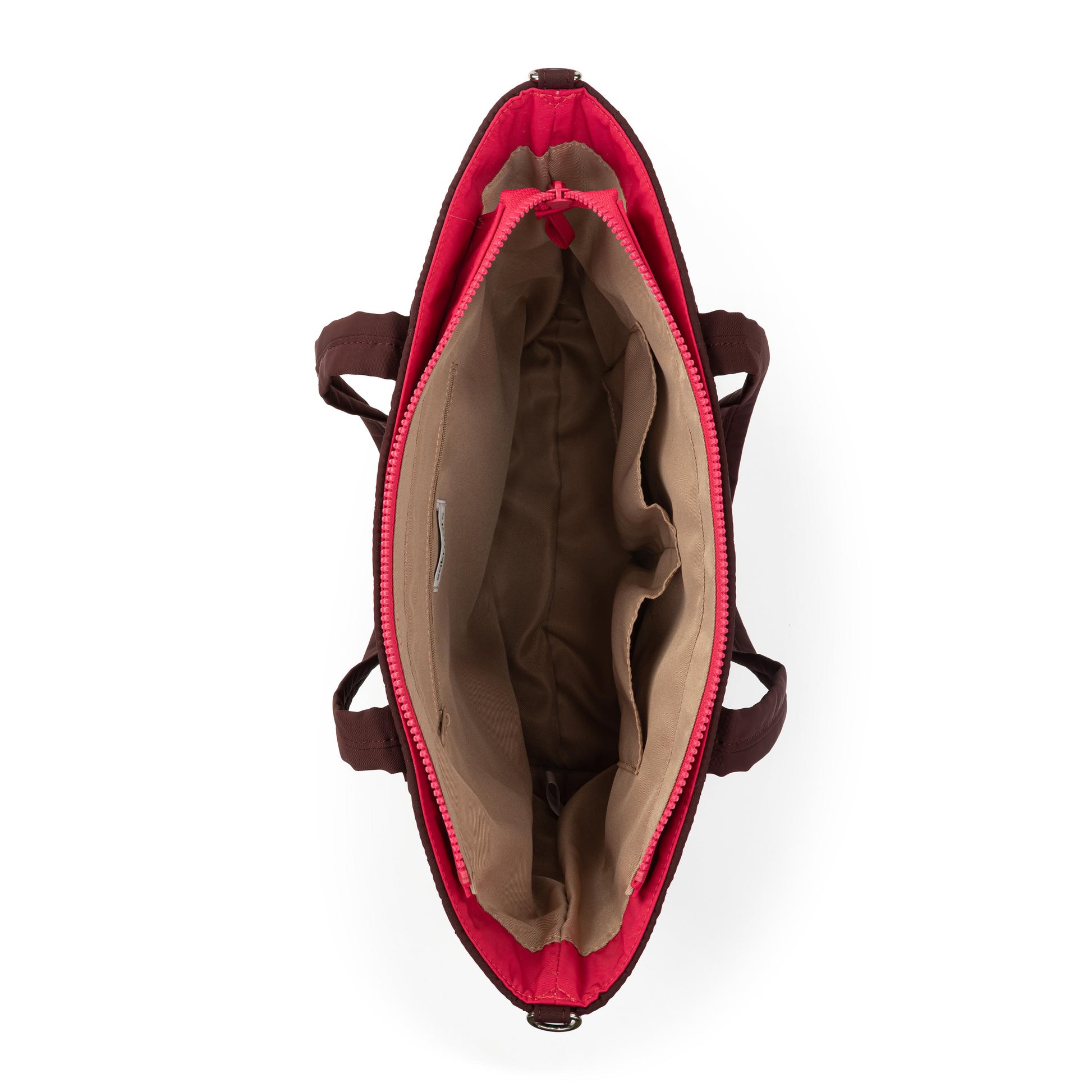 Sakroots Willow Shoulder Tote EcoTwill - Black Cherry Woven Quilted