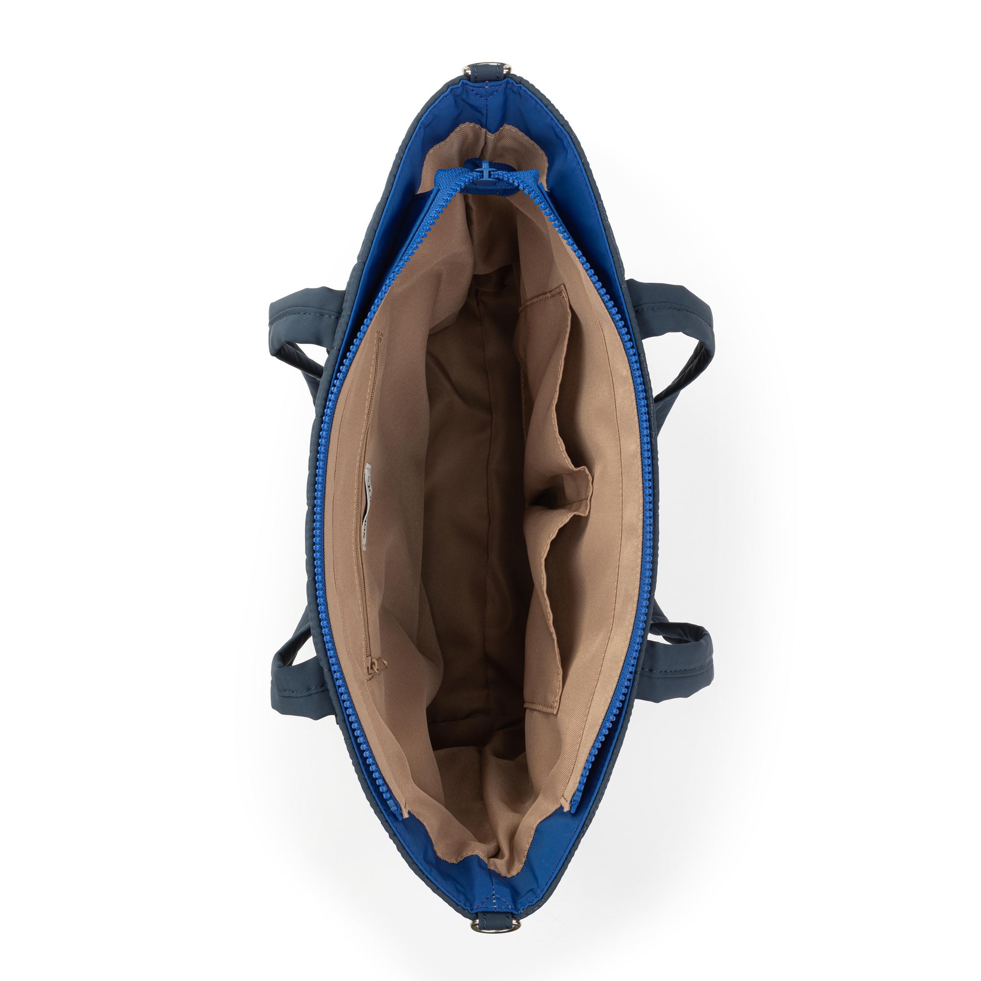 Sakroots Willow Shoulder Tote EcoTwill - Indigo Woven Quilted