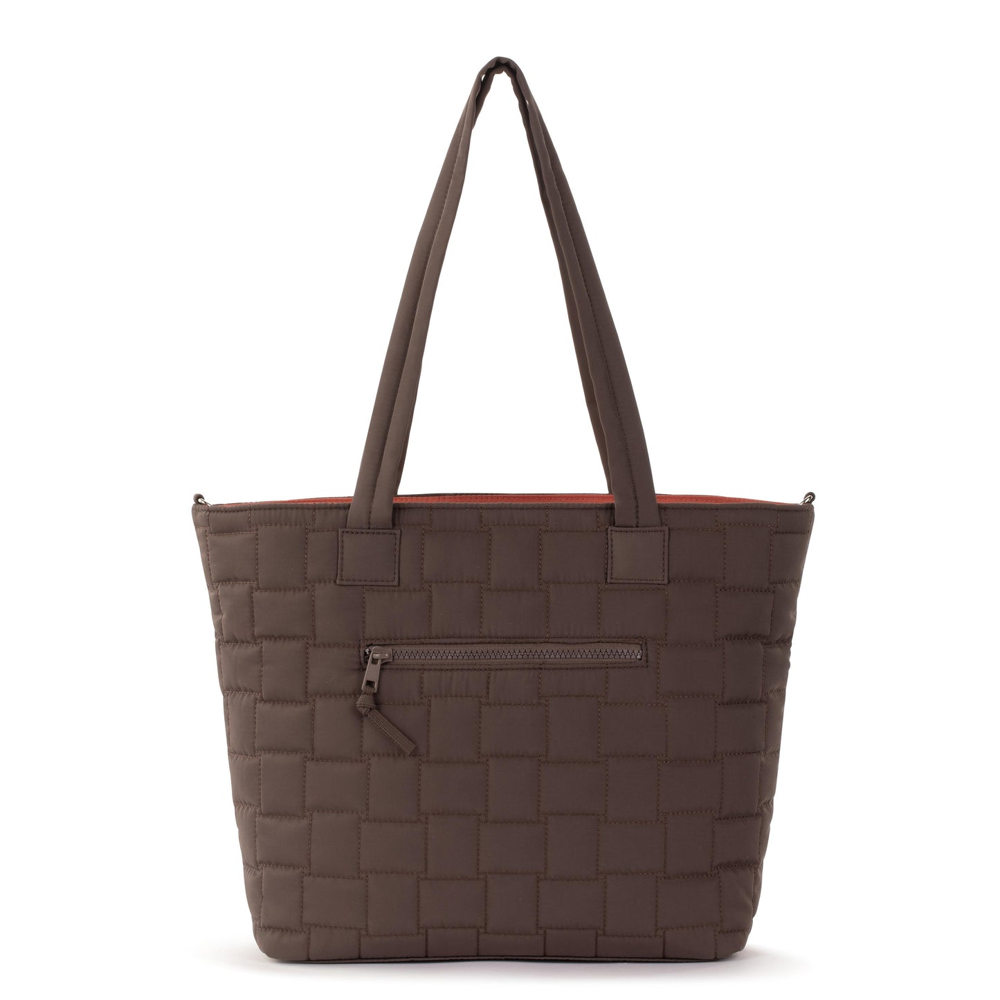 Sakroots Willow Shoulder Tote EcoTwill - Mahogany Woven Quilted