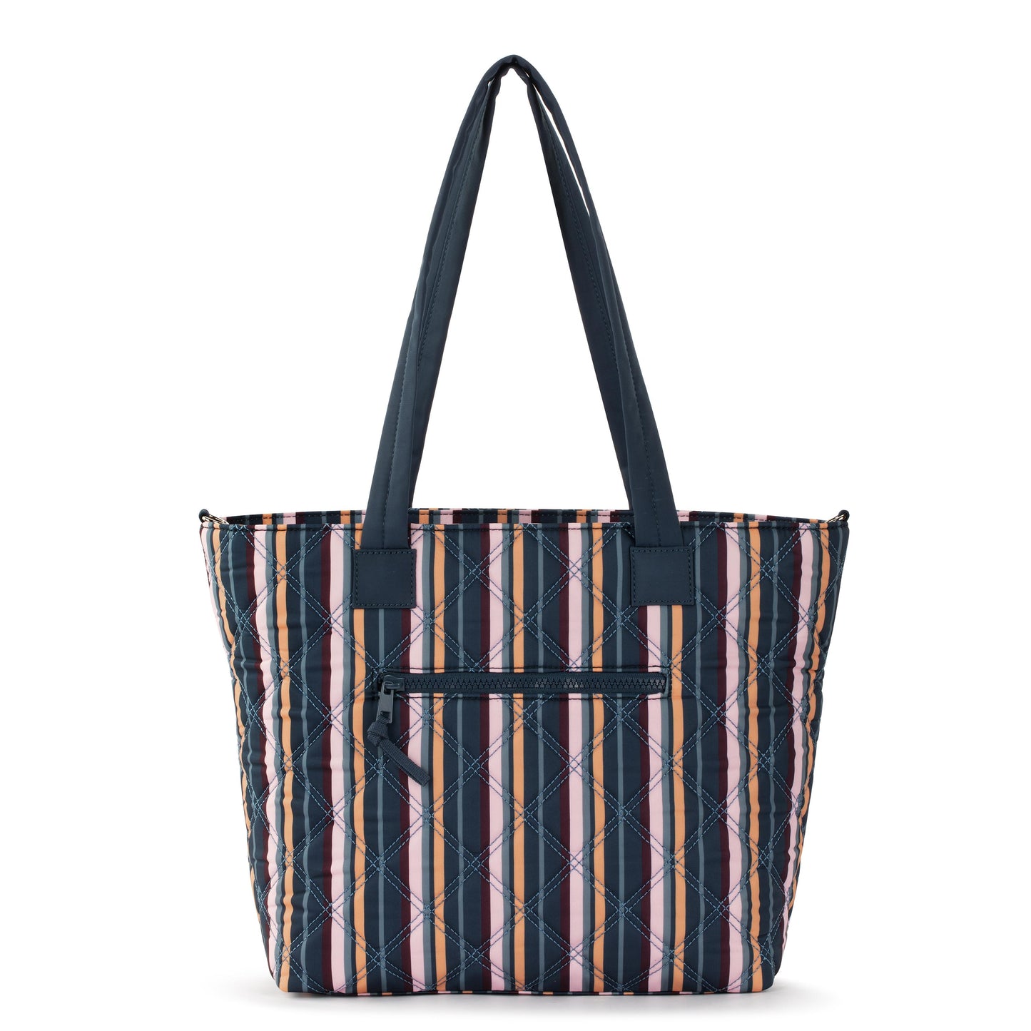 Sakroots Willow Shoulder Tote EcoTwill - Vibrant Multi Diamond Quilted