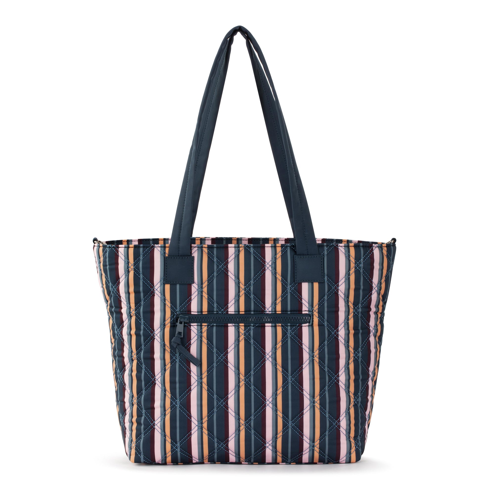 Sakroots Willow Shoulder Tote EcoTwill - Vibrant Multi Diamond Quilted