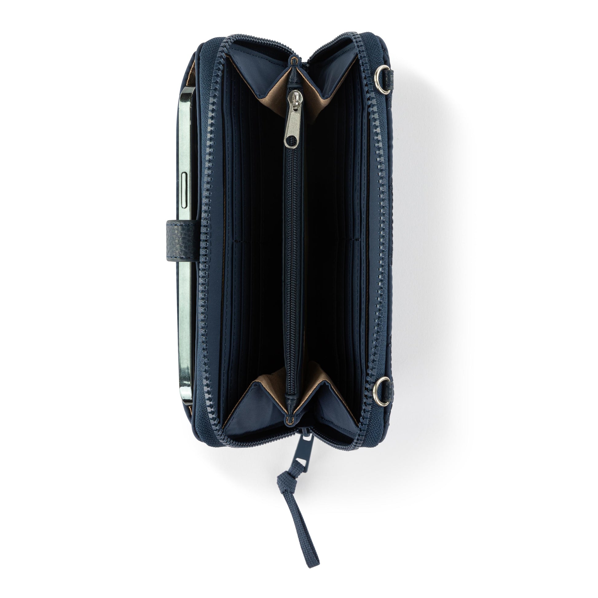 Sakroots Large Smartphone Crossbody EcoTwill - Indigo Woven Quilted