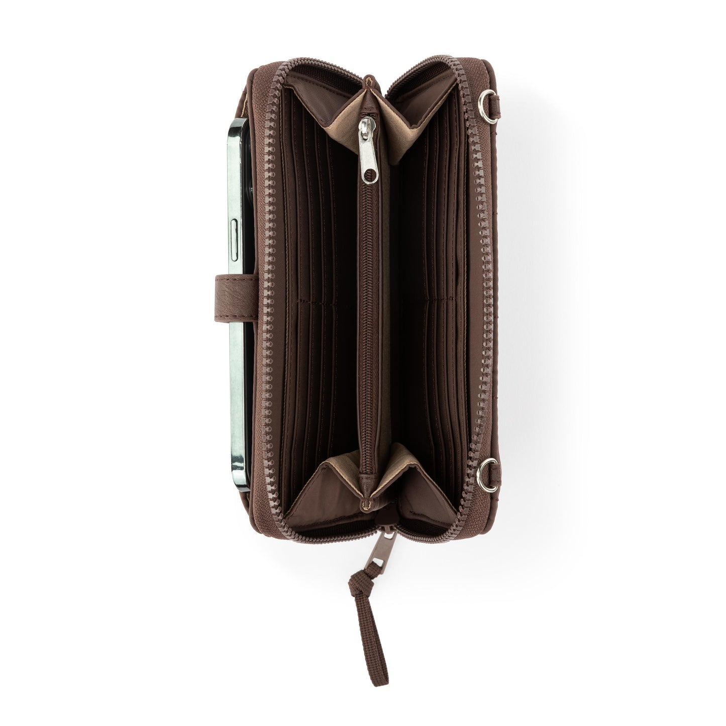 Sakroots Large Smartphone Crossbody EcoTwill - Mahogany Woven Quilted