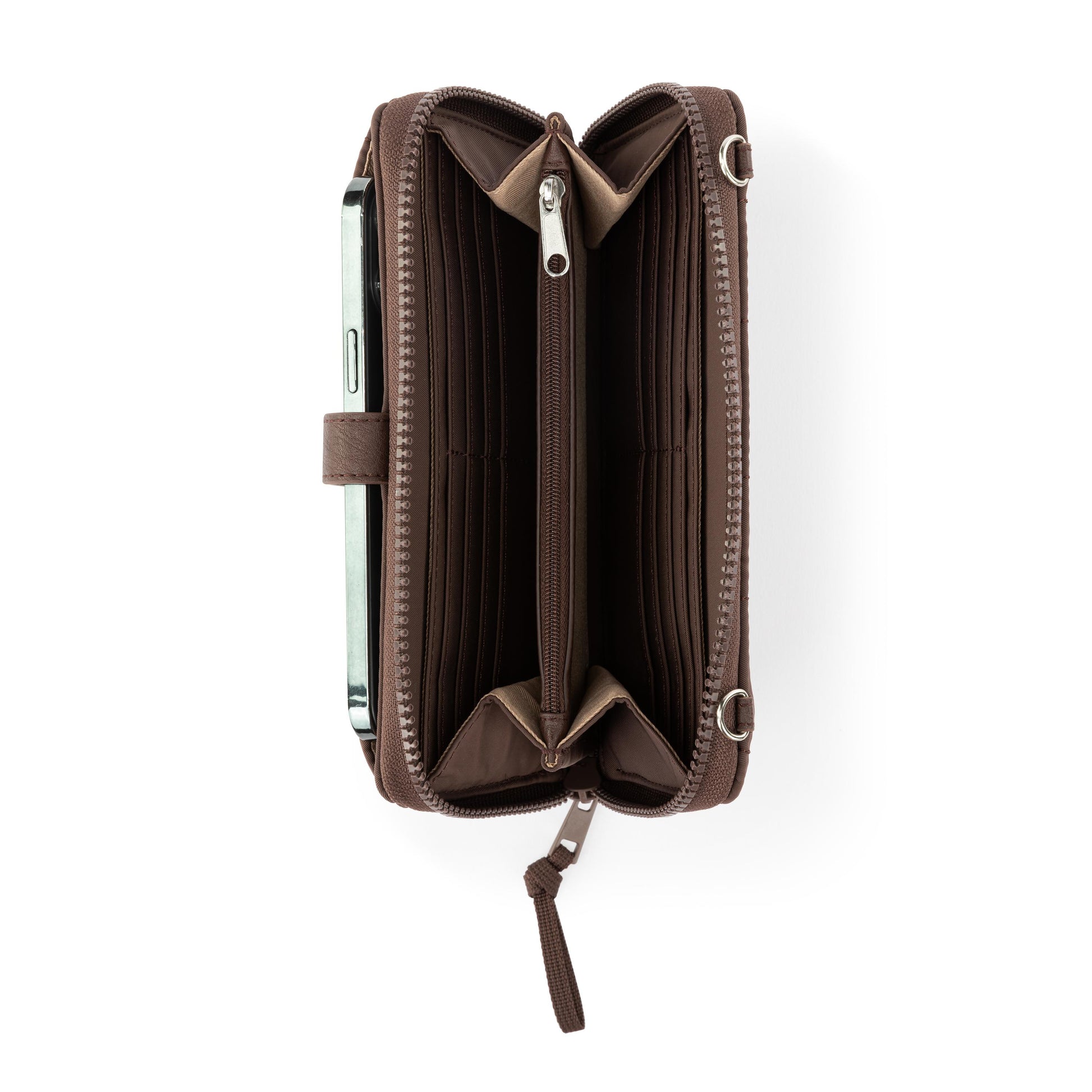 Sakroots Large Smartphone Crossbody EcoTwill - Mahogany Woven Quilted
