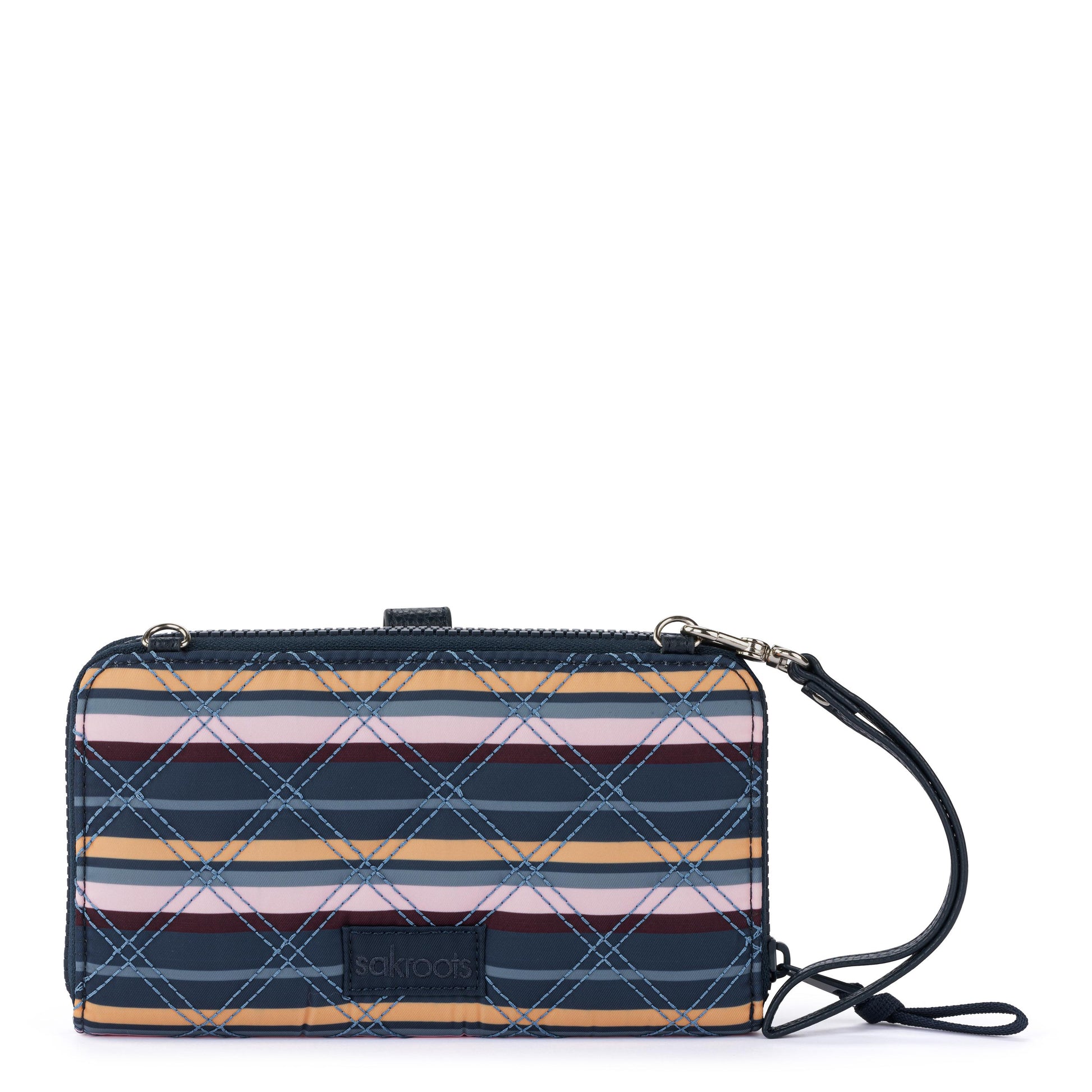 Sakroots Large Smartphone Crossbody EcoTwill - Vibrant Multi Diamond Quilted