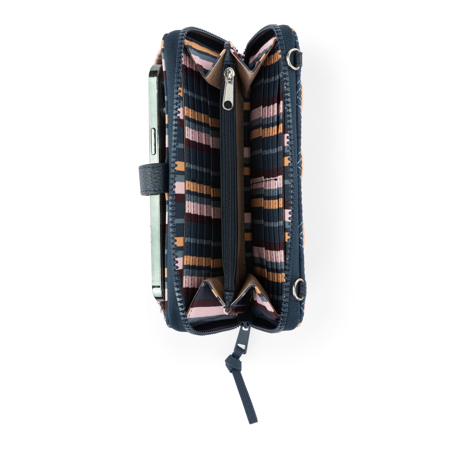 Sakroots Large Smartphone Crossbody EcoTwill - Vibrant Multi Diamond Quilted