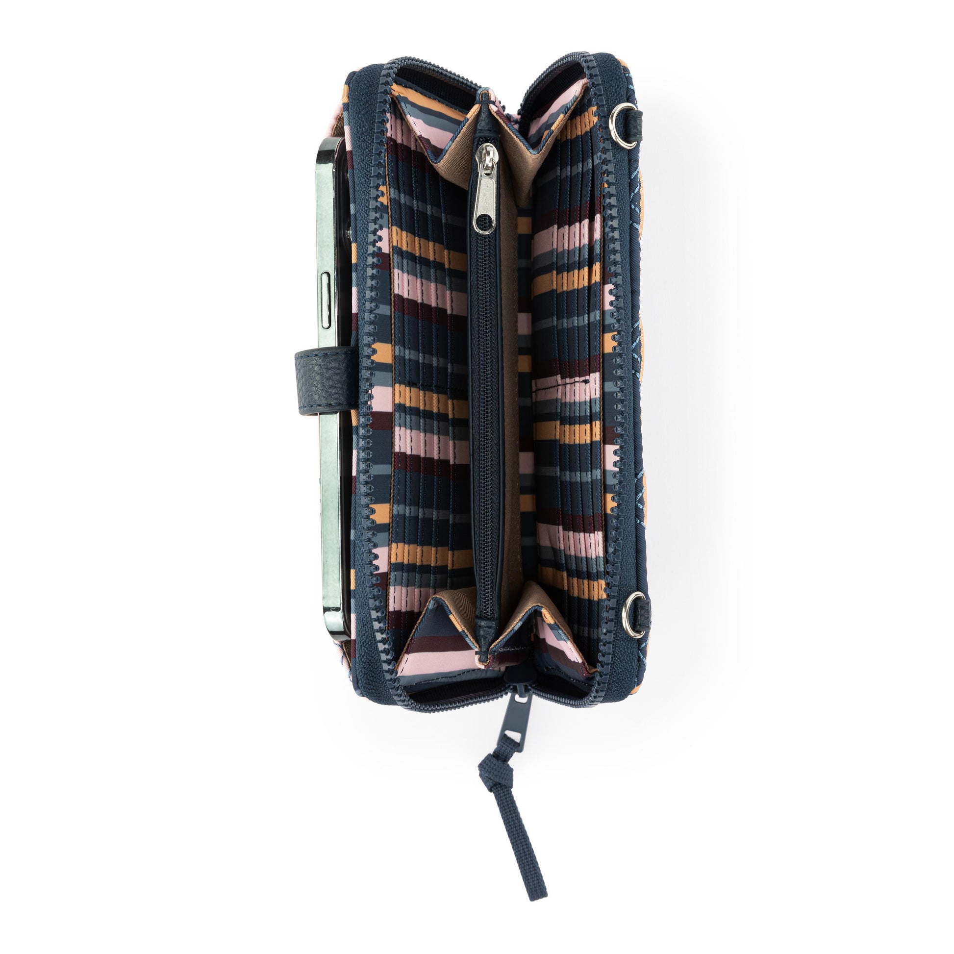 Sakroots Large Smartphone Crossbody EcoTwill - Vibrant Multi Diamond Quilted